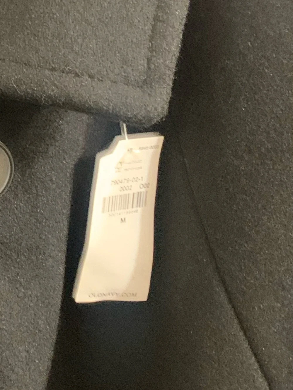 Old Navy Black Single-Breasted Pea Coat - Picture 5 of 5